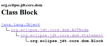 org.eclipse.jdt.core.dom.Block